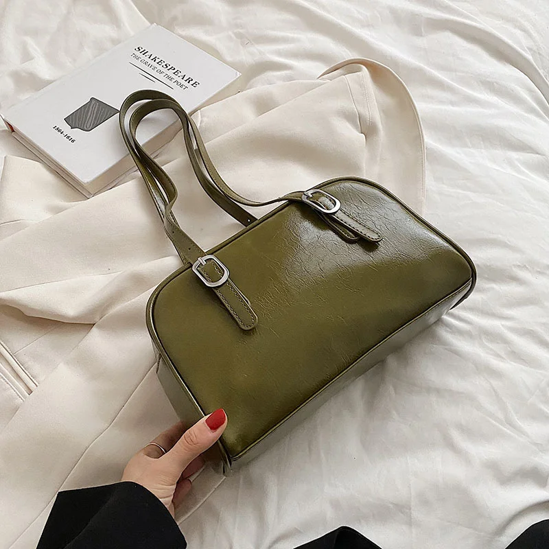 Vintage One Shoulder Pillow Bag