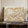 DIY Pearl Painting Gorgeous Fish for Home Wall Decor with Frame(20x30cm)