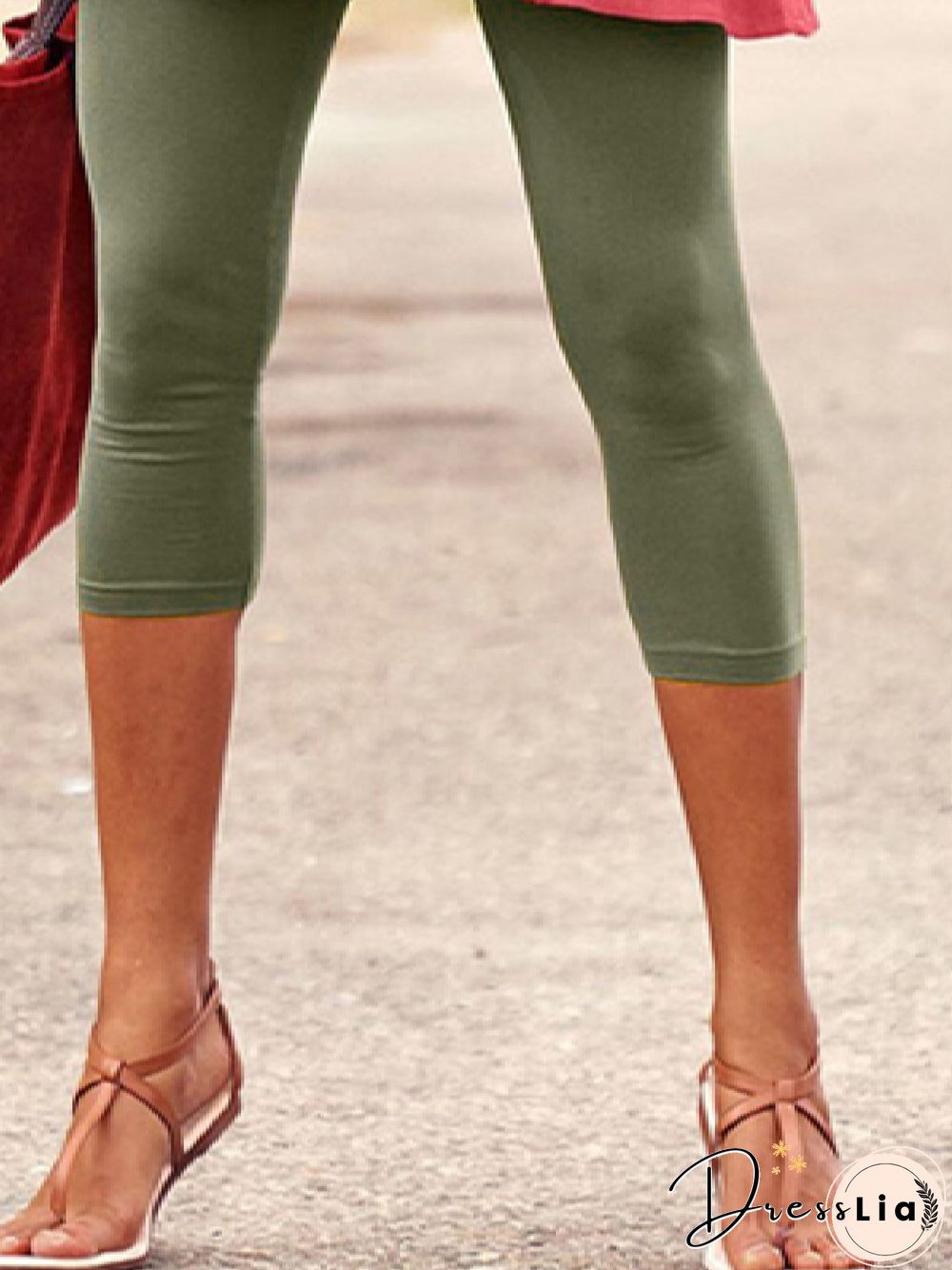 Casual Solid Skinny Leggings