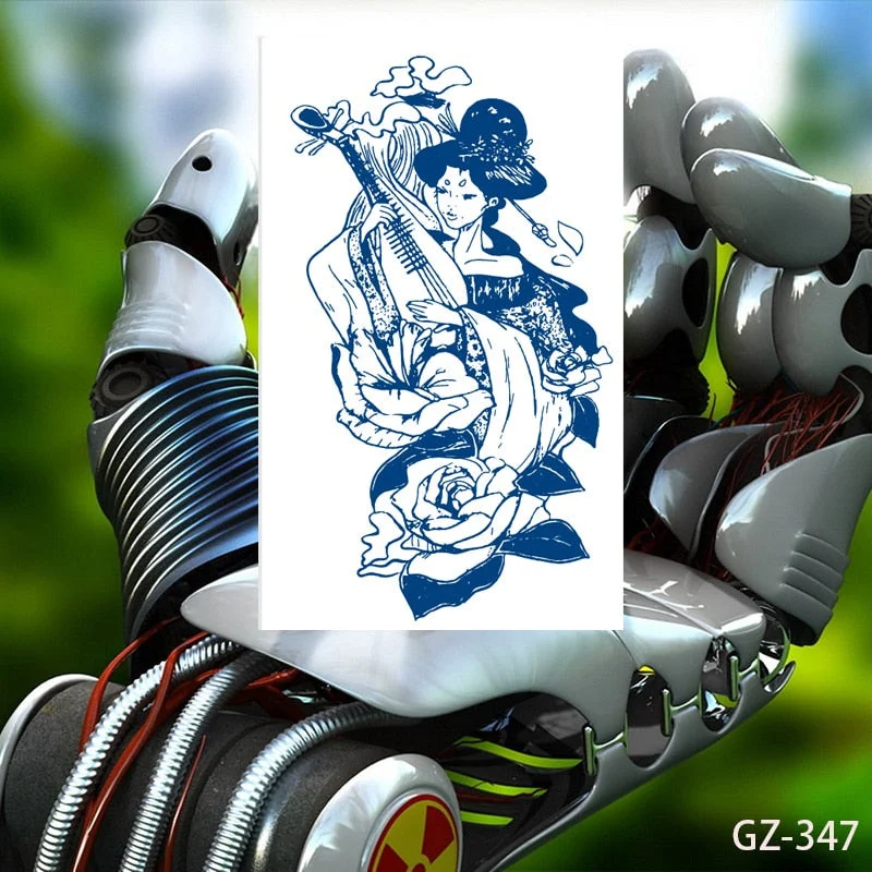 Temporary Waterproof Tattoo Stickers Talisman Get Love Disaster Elimination Juice Ink Men Women Chest Body Arm Fake Tatoo Beauty