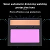 Solar Panel Welding Helmet Eyes Protector Welder Cap Goggles for Welder Supplies