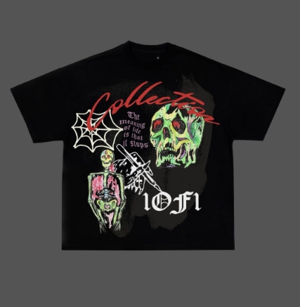 Vintage Life & Death Casual Cotton Short Sleeve T-Shirt