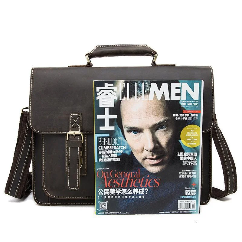 Vintage Personality Durable Sling Shoulder Bag Leather Crossboday Bag