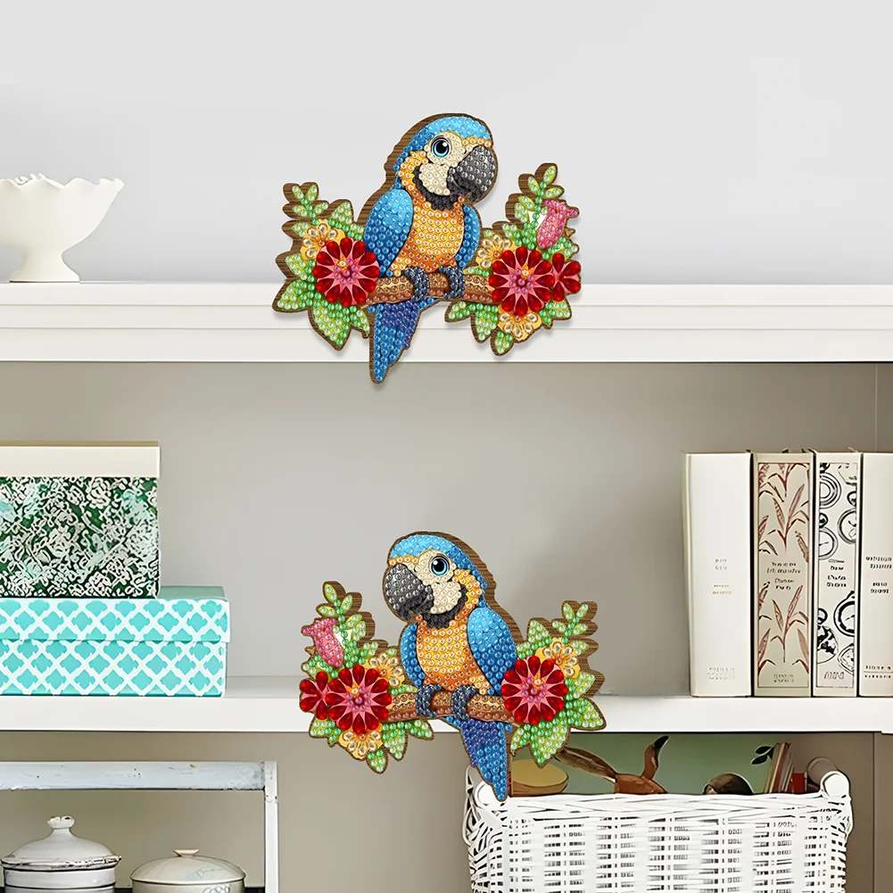 2Pcs Bird On A Branch Diamond Painting Door Corner Sign Diamond Door Frame Decor