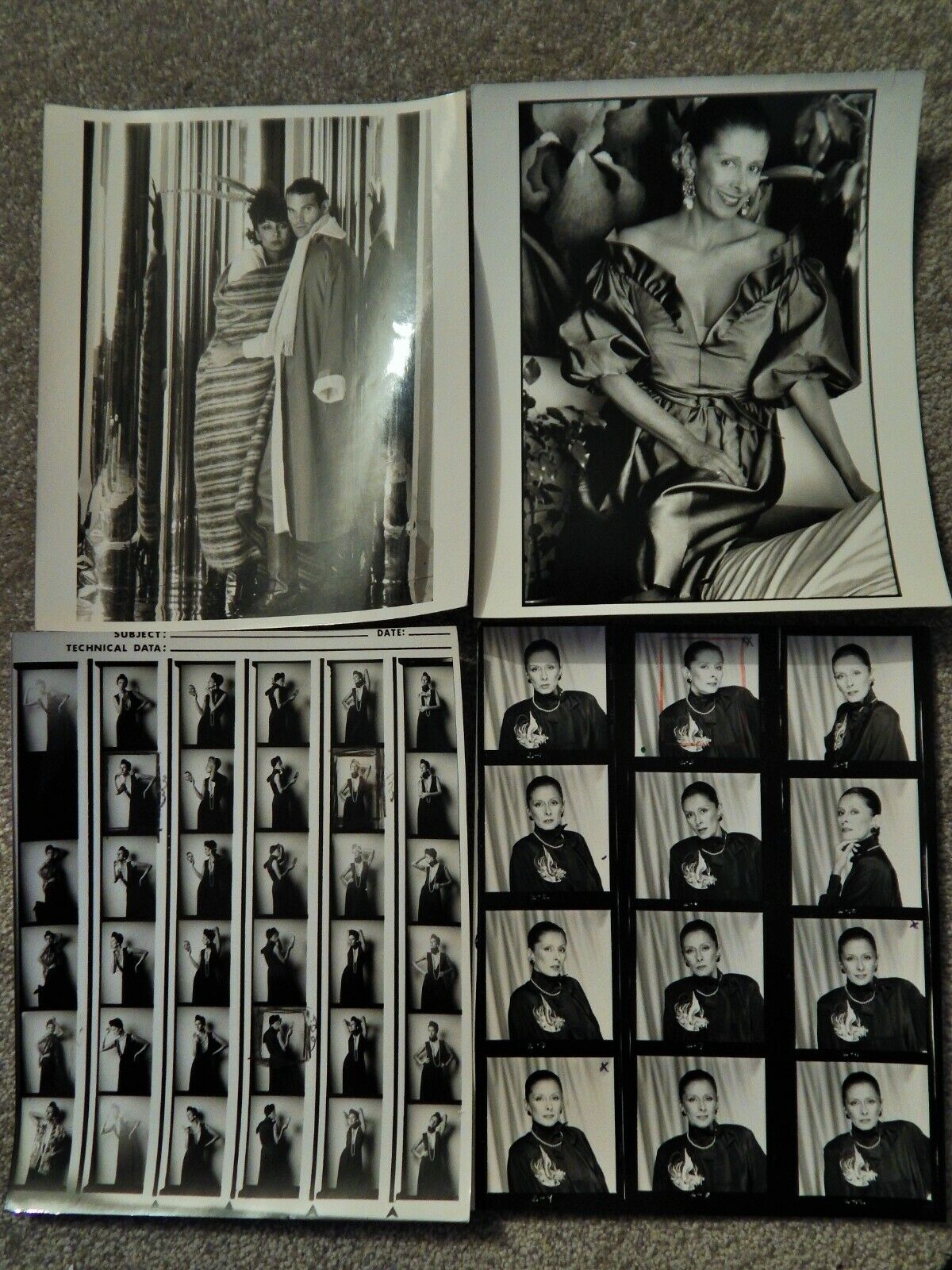 Lot Of 4 VINTAGE Portfolio Photo Poster paintings Model ANN MARIE CRUZ