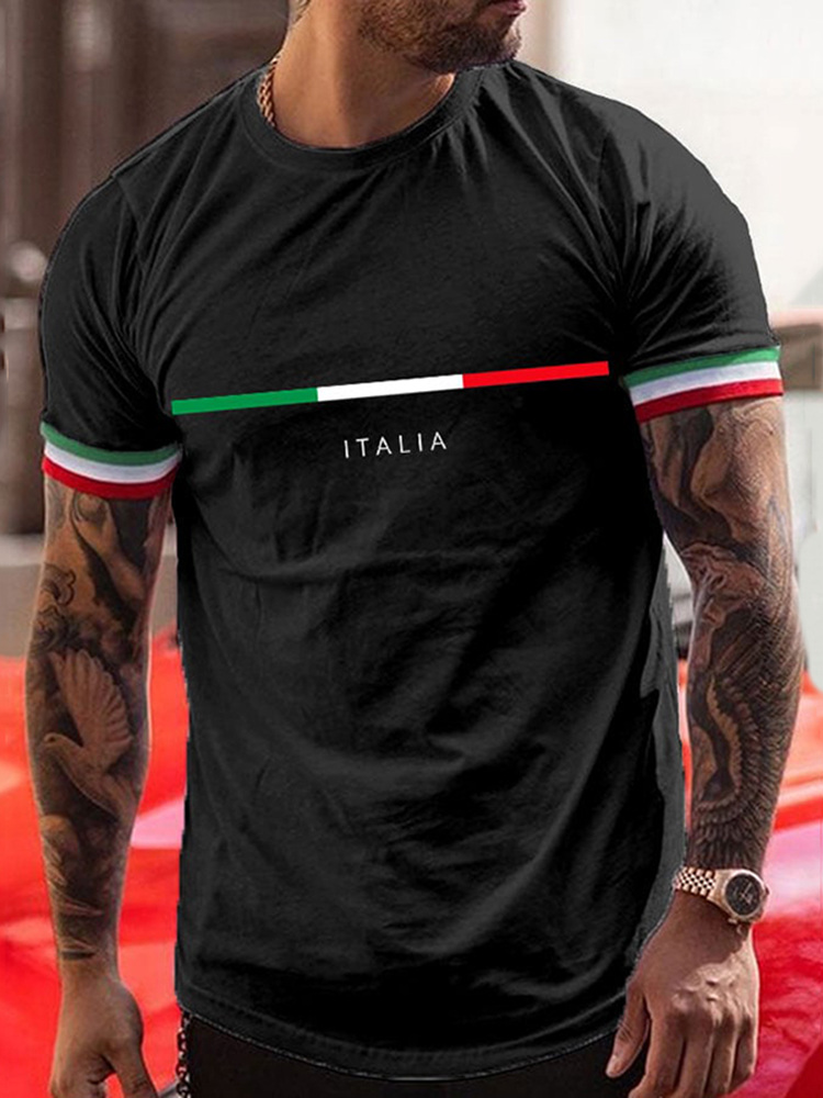 Comstylish Men's "Italy" Printed T-Shirt
