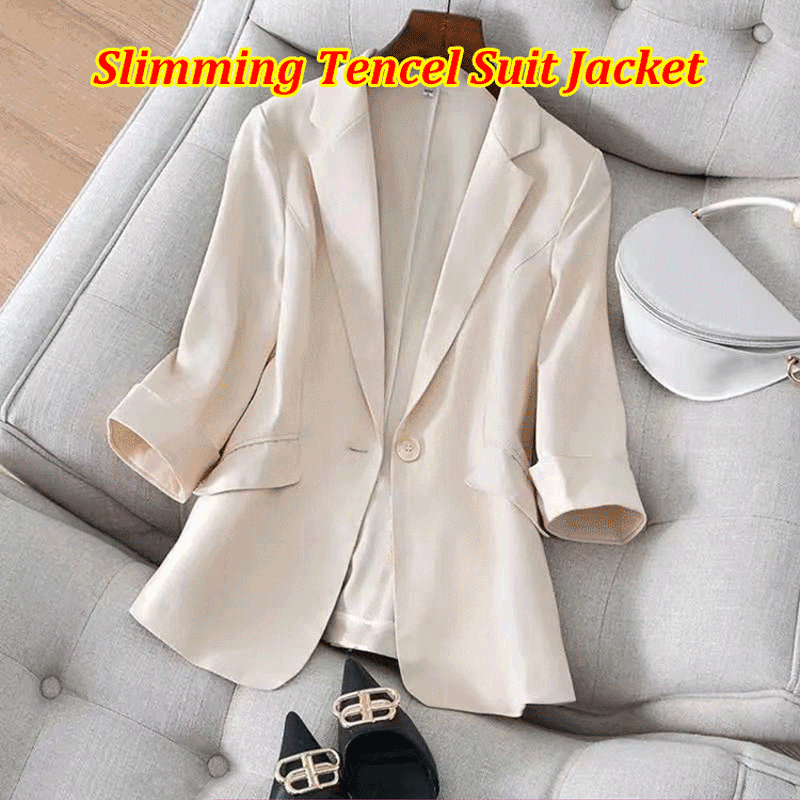 Korean Slimming Tencel Suit Jacket