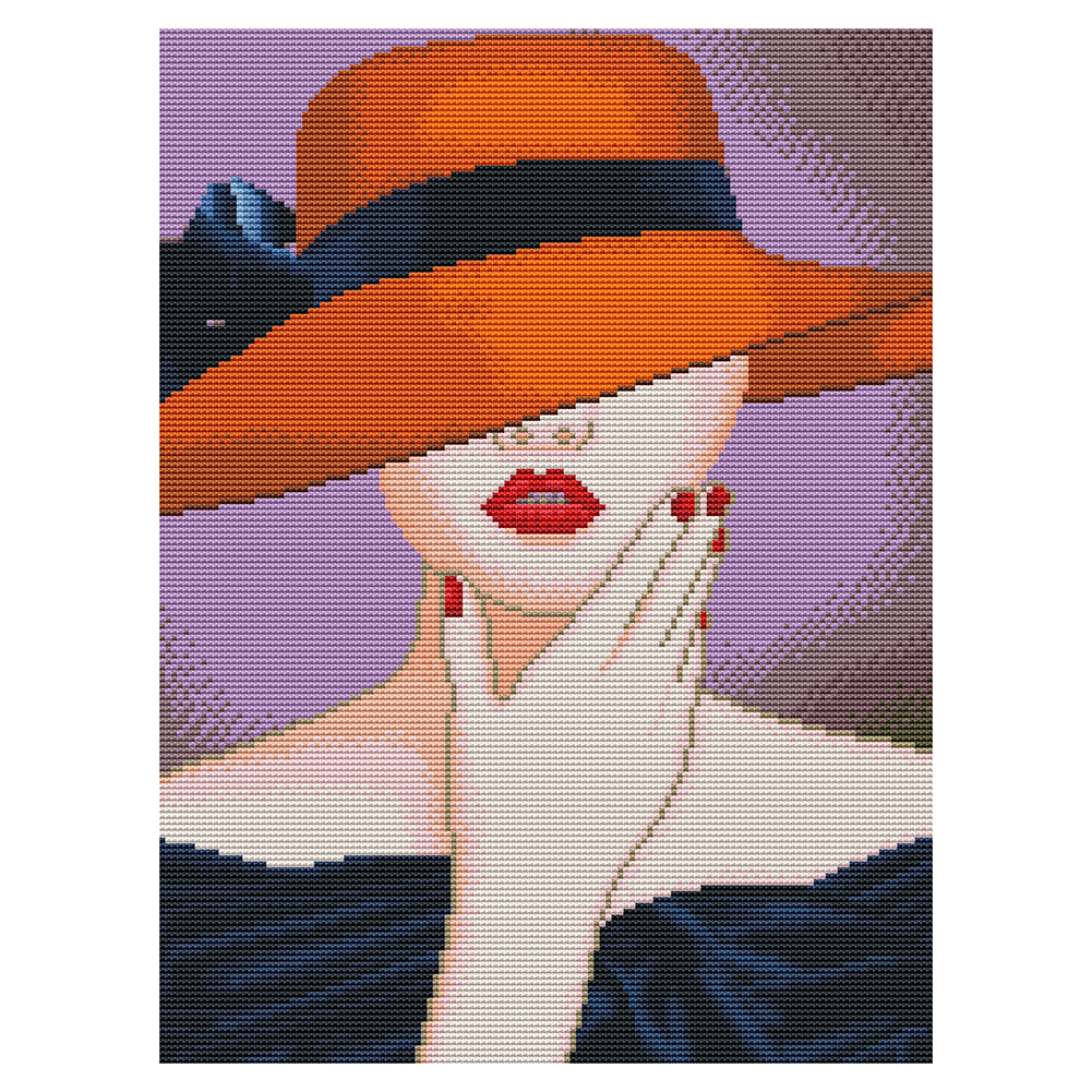 

Elegant Woman - 11CT Stamped Cross Stitch - 36*46CM, 501 Original
