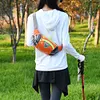 Nylon Phone Belt Bags Elastic Running Waistpack for Outdoor Sport (Orange)