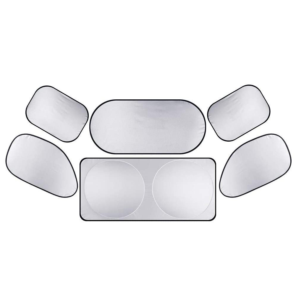 

6pcs Car Sun Shade Auto Vehicle Parasol UV Protection Window Sunshade Cover, 501 Original