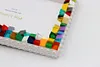 Daisy Flower DIY Building Block Photo Frame Kit,Creative Handmade Assembled Photo Frame Handmade Craft Gift Home Tabletop Display Decor