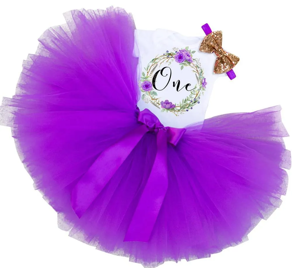Baby Girls One Year Old Birthday Party Baptism Dress Toddler Newborn 1st Christening Gown Outfits Infant Clothing Sets Christmas