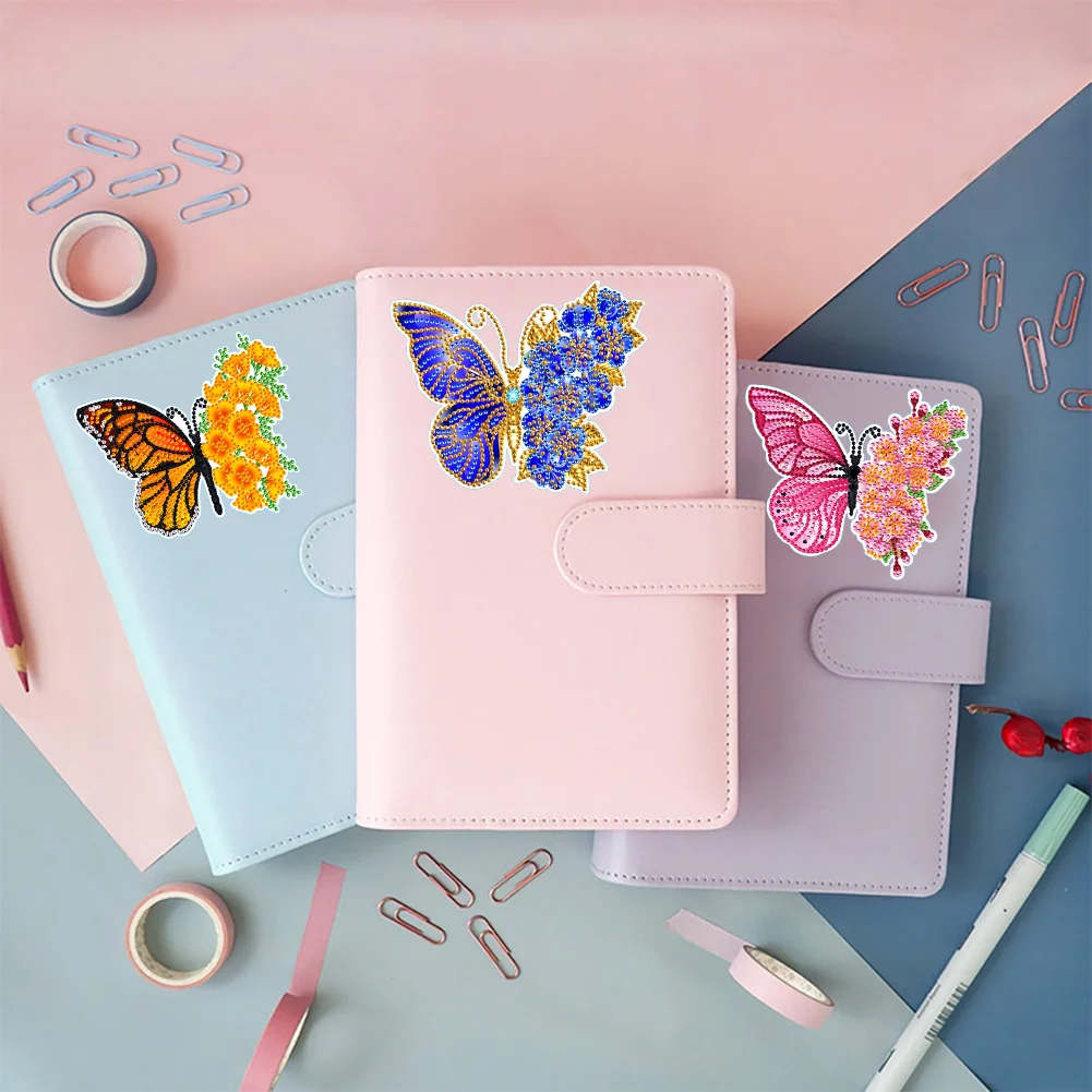Butterfly Gem Sticker Paint by Numbers DIY for Kids Adult Gift Rewards