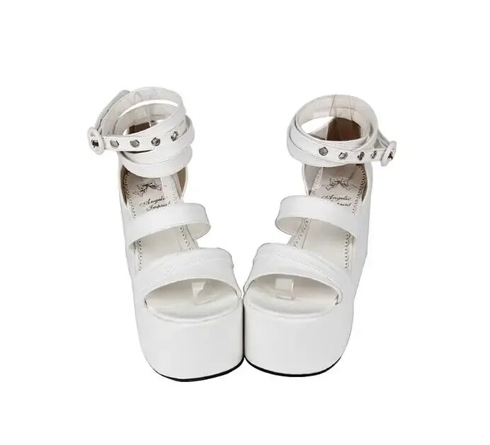 VCshoes Woman Mori Girl Lolita Cosplay Punk Shoes Lady High Heels Wedges Pumps Women Princess Dress Sandals
