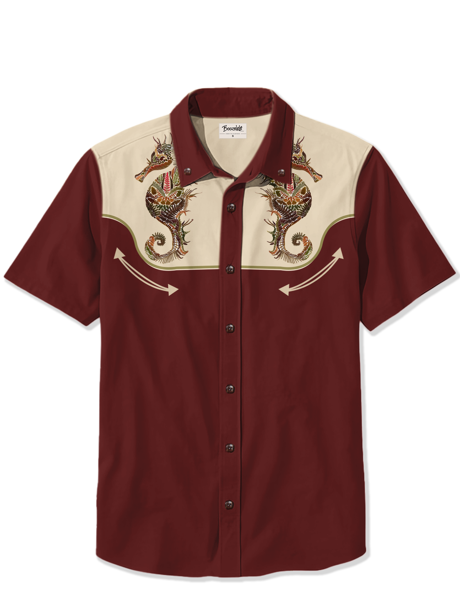 Seahorse Made Of Coral- 100% Cotton Shirt