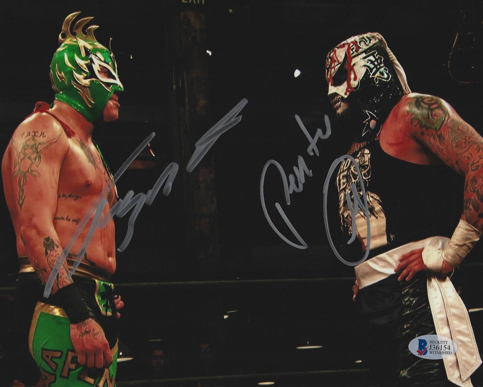 Pentagon Jr Rey Fenix Signed 8x10 Photo Poster painting BAS Beckett COA Lucha Impact Wrestling 1