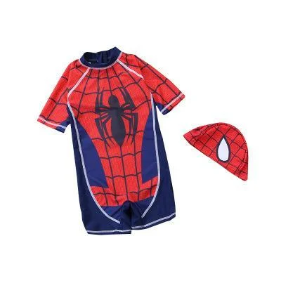 Super Hero Spider-man 2-piece Boy Costume Swim Set