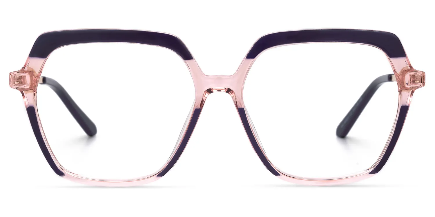 Joanna Lila-Rosa Geometrisch Brille Lila-Rosa