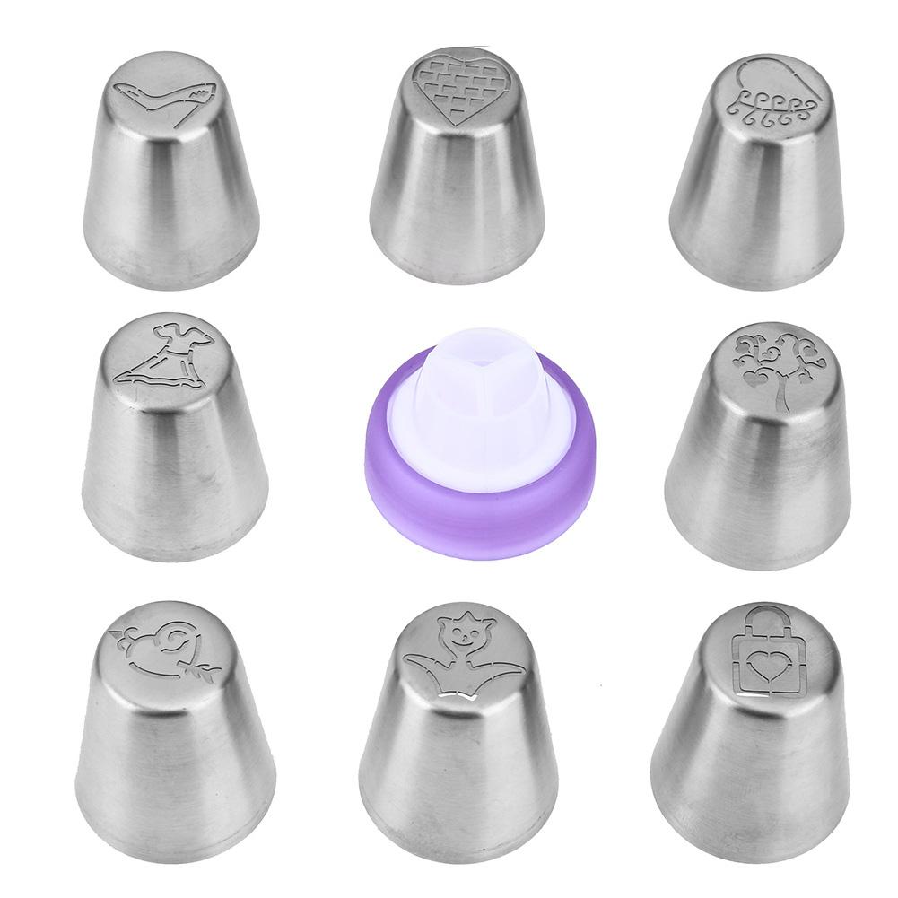 

8pcs Icing Piping Tips Pastry Embossed Nozzles DIY Cake Dessert Baking Tool, 501 Original