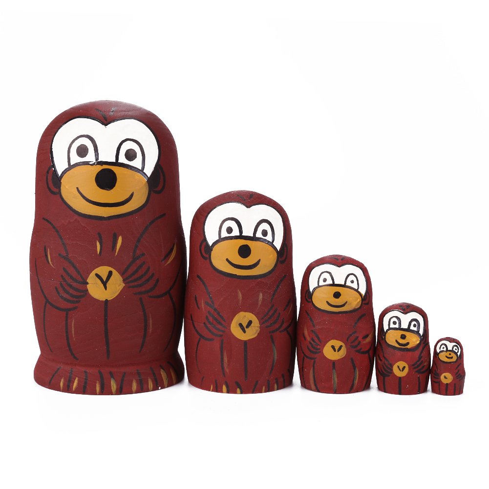 

5 Layers Little monkey Matryoshka Nesting Dolls, 501 Original