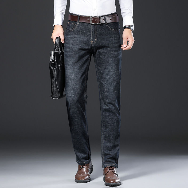 Men Loose Casual Straight Denim Jeans