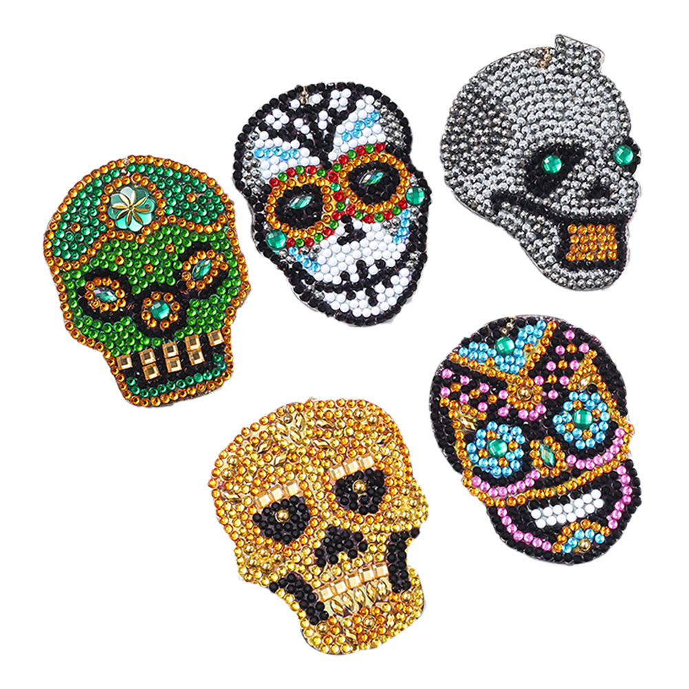 

5pcs Skull - 5D DIY Craft Keychain, 501 Original