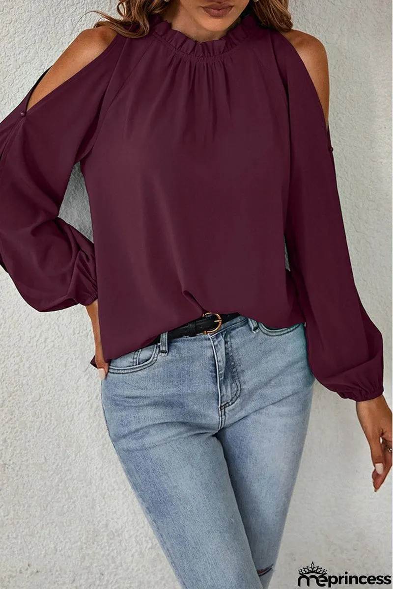 Elegant Solid Half A Turtleneck Tops