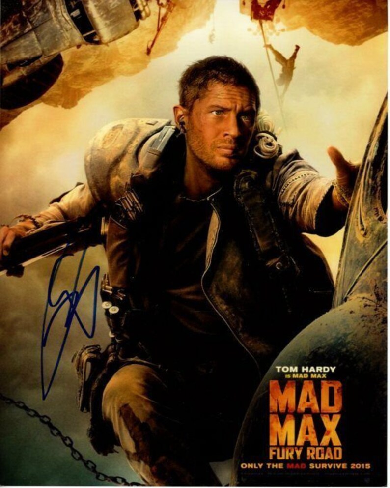 Tom hardy signed autographed mad max fury road Photo Poster painting
