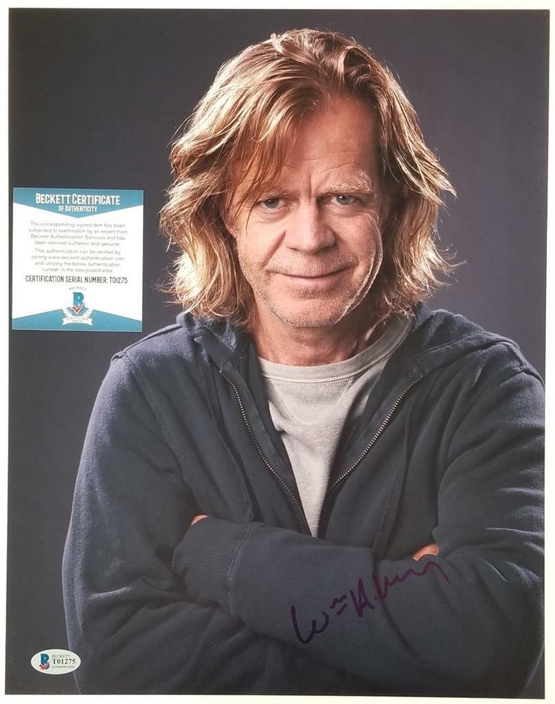 William H Macy signed 11x14 Photo Poster painting Shameless Fargo Autograph ~ Beckett BAS COA