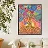 >SALE<5D DIY Partial Special Shaped Drill Diamond Painting Tree Butterfly Decor30x40cm