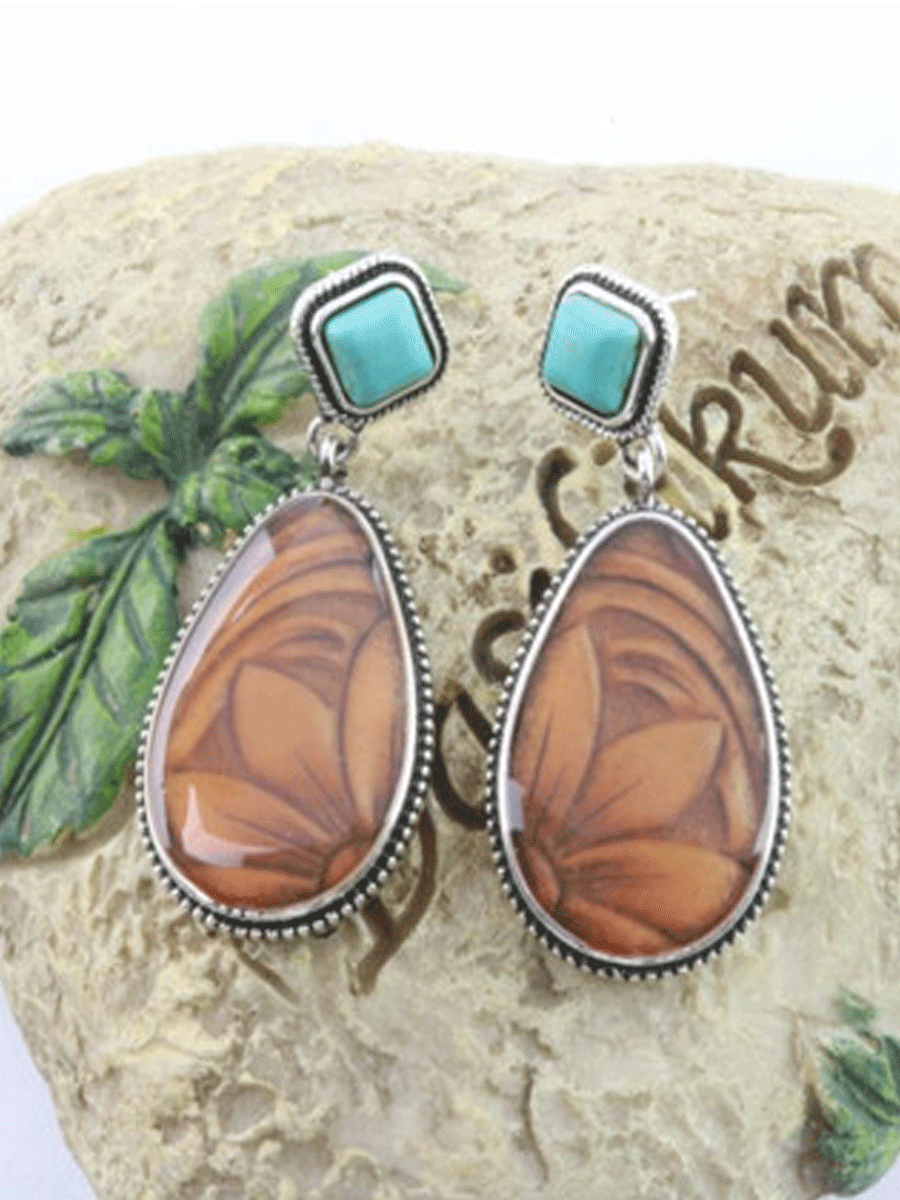 Vintage Sunflower Earrings