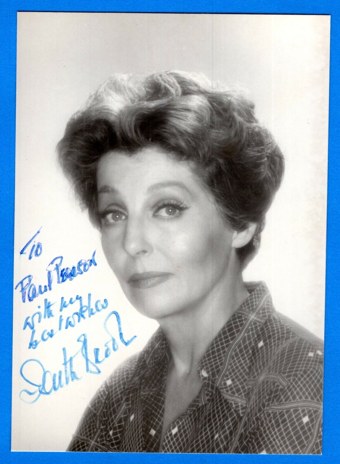 Faith Brook Actress Hand Signed Autograph 4x5.5 Photo Poster painting