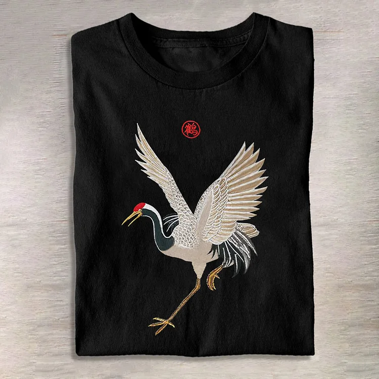 Crane Print T-shirt