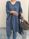 Simple Loose Batwing Sleeves Shirts Tops