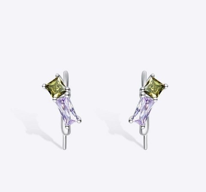 Copper Minimalist Solid Color Inlay Zircon Rings Necklace