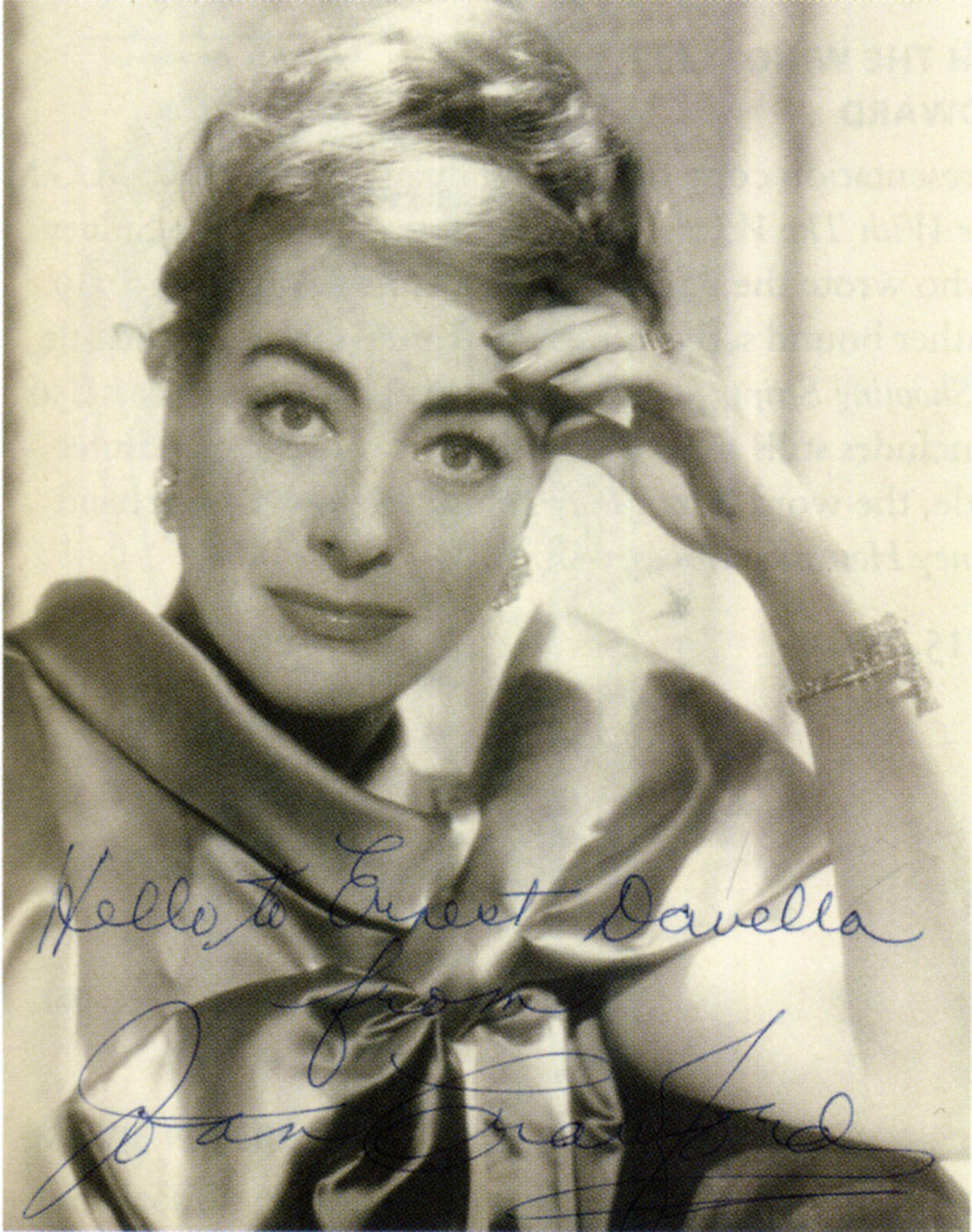 JOAN CRAWFORD Signed Photo Poster paintinggraph - Film Actress - Preprint