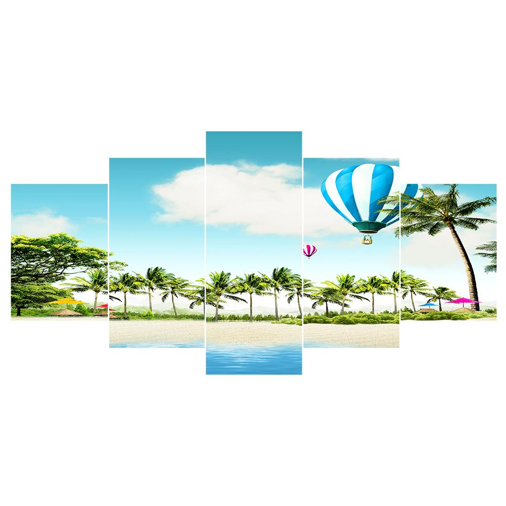 

95*45CM - Multi-picture Diamond Painting - 5pcs Beach, 501 Original