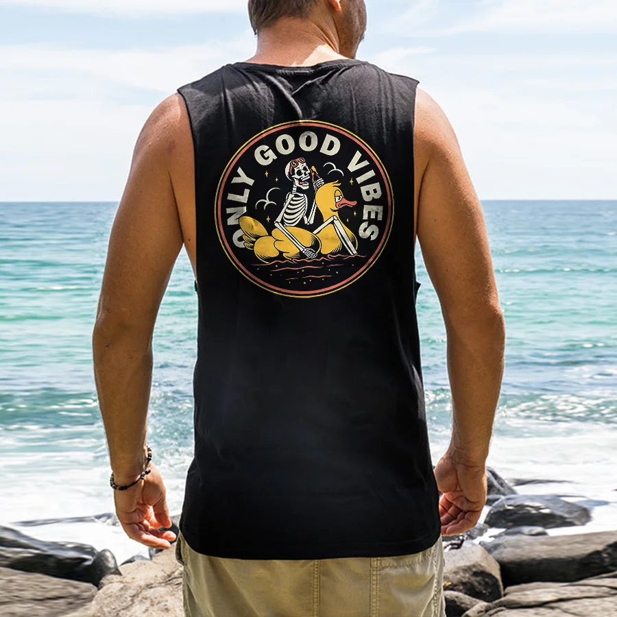 Only Good Vibes Printed Men's Tank