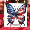 6Pcs Diamond Painting American Flag Butterfly Diamond Drawing Card