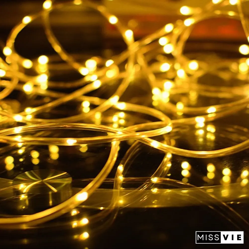 100LED Rope Lights Outdoor, Multi Colored Indoor String Lights with Remote, 8 Modes, Waterproof, 33ft 100LED 50LED USB Powered Fairy Lights for Bedroom, Garden, Patio, Kids Room, Deck, Christmas Decoration