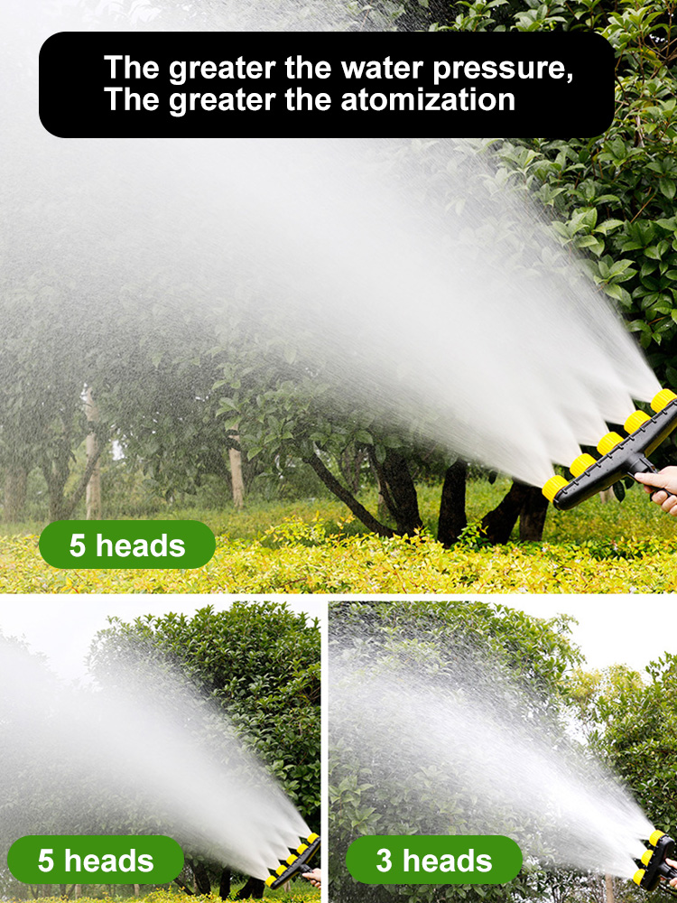 

Multi-Head Sprinkler Sprayer Multi-Hole Sprinkler Head Safe to Seedlings, 501 Original