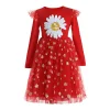 Kid Baby Girl Skirts Korean Gauze Sunflower Dresses