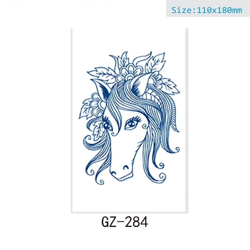 Net Red Herbal Juice Semi-permanent Waterproof Sweat-proof Tattoo Masking Scar Tattoo Sticker Herbal Juice Tattoo Sticker