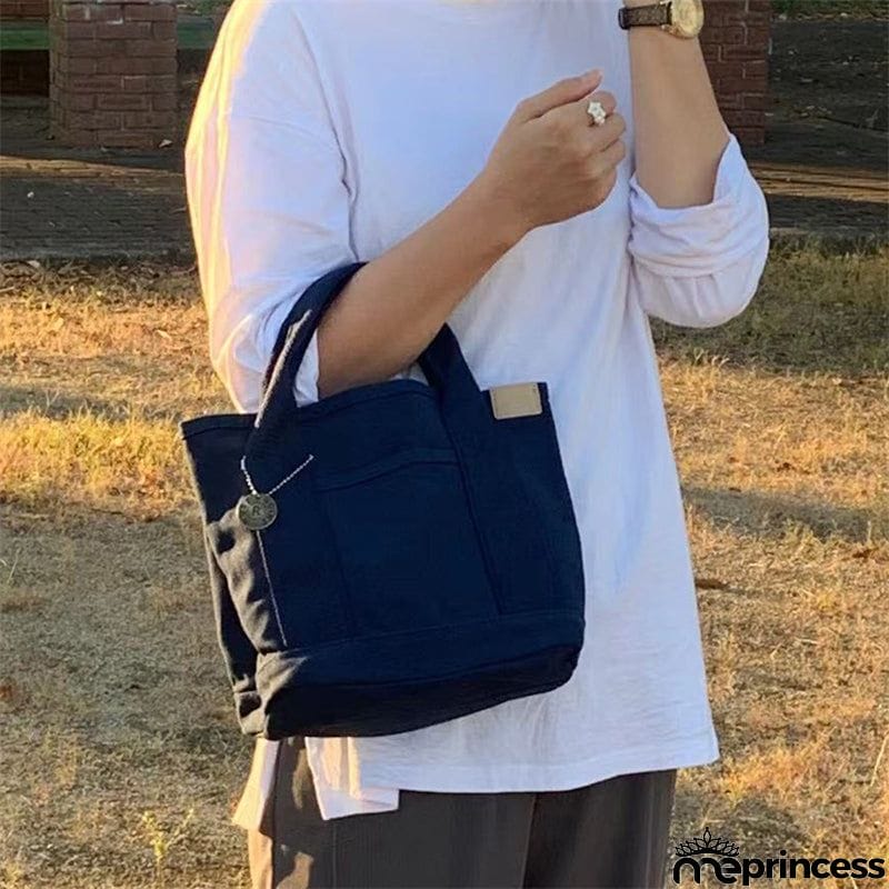 Reusable Japanese Style Canvas Lunch Bags For Women