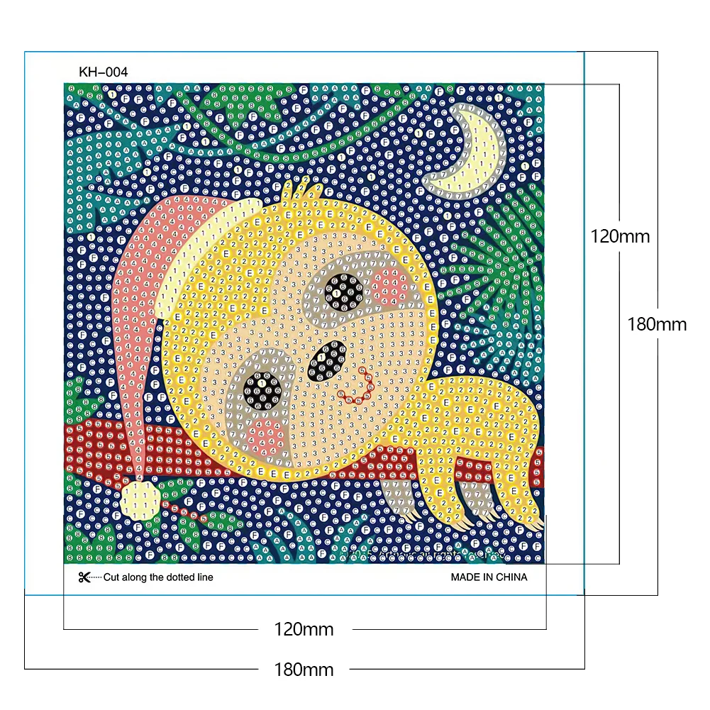 Diamond Painting - Full Crystal Rhinestone - Sloth(18*18cm)