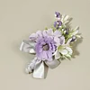 10PCS Violet Purple Wedding Catering Bridal Groom Guests Corsage Boutonniere Wrist Artificial Flower Bouquets
