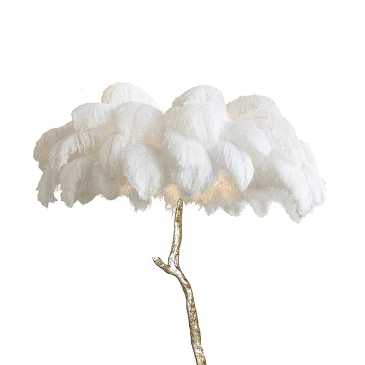 Ostrich Feather Lamp