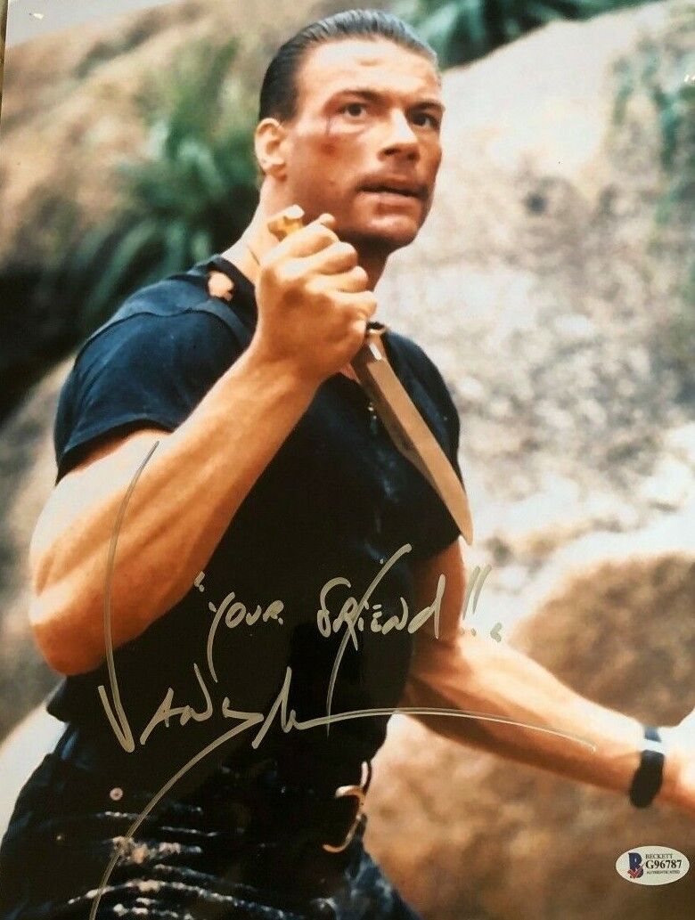 Jean Claude Van Damme signed autographed 11x14 Photo Poster painting Kickboxer Beckett COA