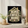 DIY Pearl Painting Love House for Home Wall Decor with Frame(30x40cm)