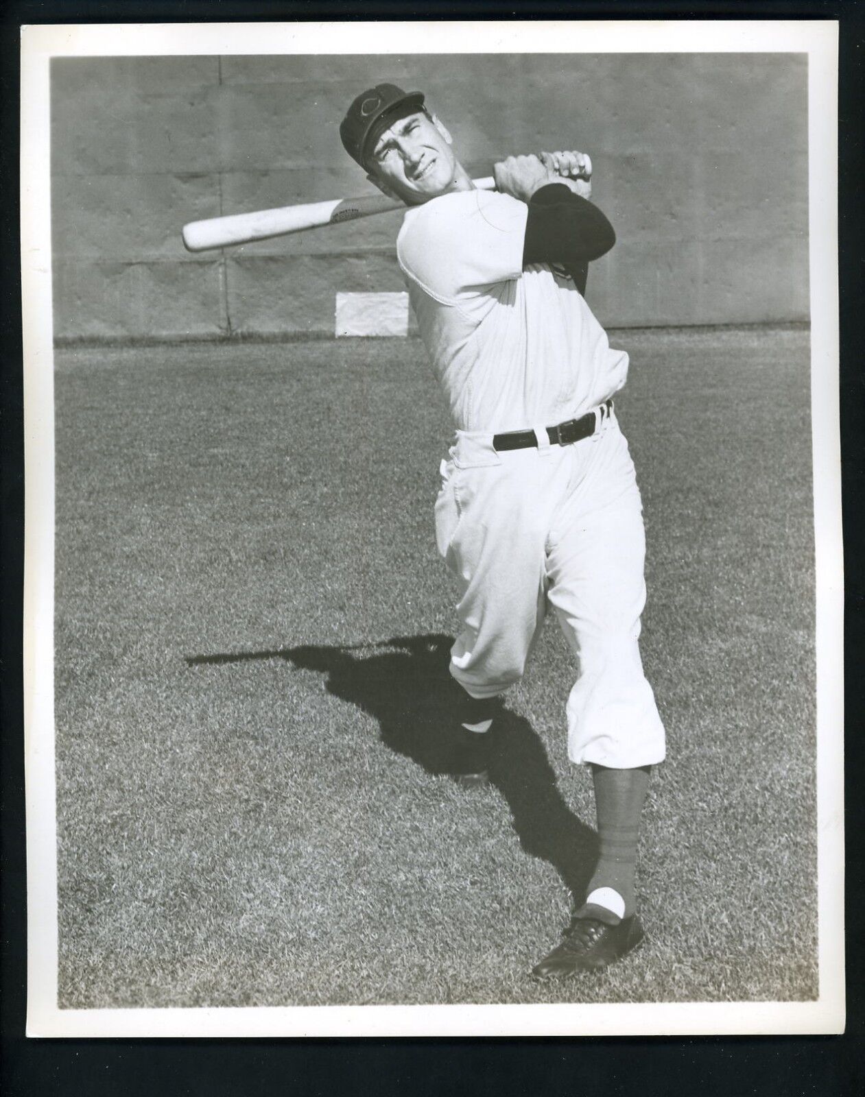 Hank Sauer circa 1950's Press Photo Poster painting Chicago Cubs